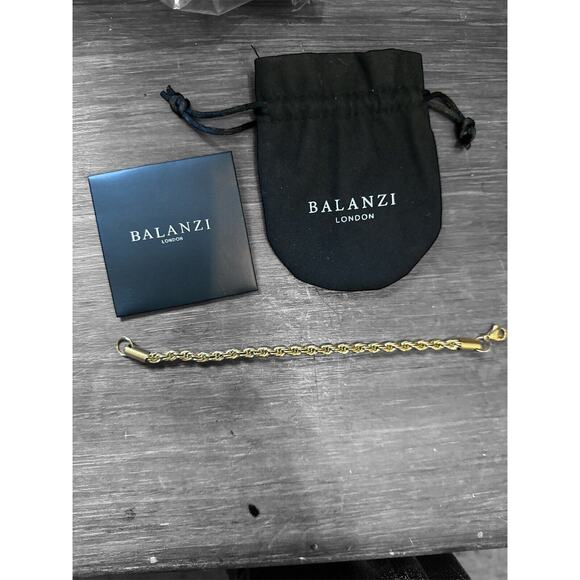 Balanzi Rope Bracelet Gold 5MM - Picture 7 of 7